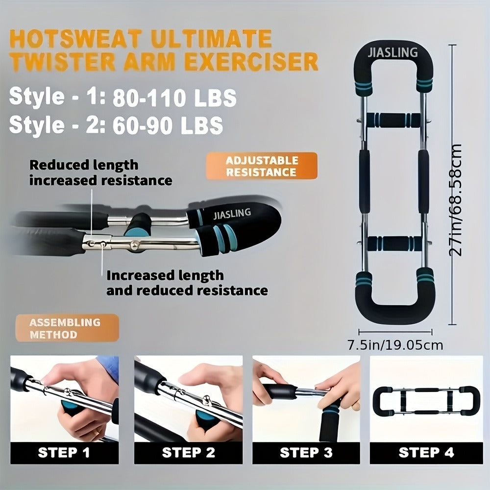 Fitness Equipment U-Shaped Spring Resistance Bar with Three Levels Two Modes and Three Color Options