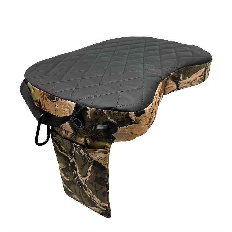 Heated Hunting Seat Foldable Camouflage – Portable Heated Cushion for Tree Stand, Ice Fishing & Outdoor Camping, Stays Warm in Cold Weather