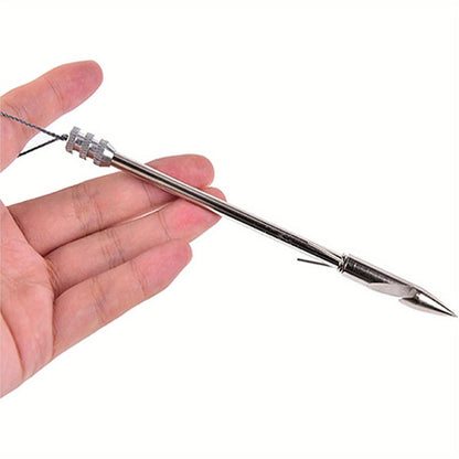 Stainless Steel Slingshot Fishing Arrowheads 12-Pack, Bowfishing Arrow Tips for Slingshot Bow Fishing & Target Practice