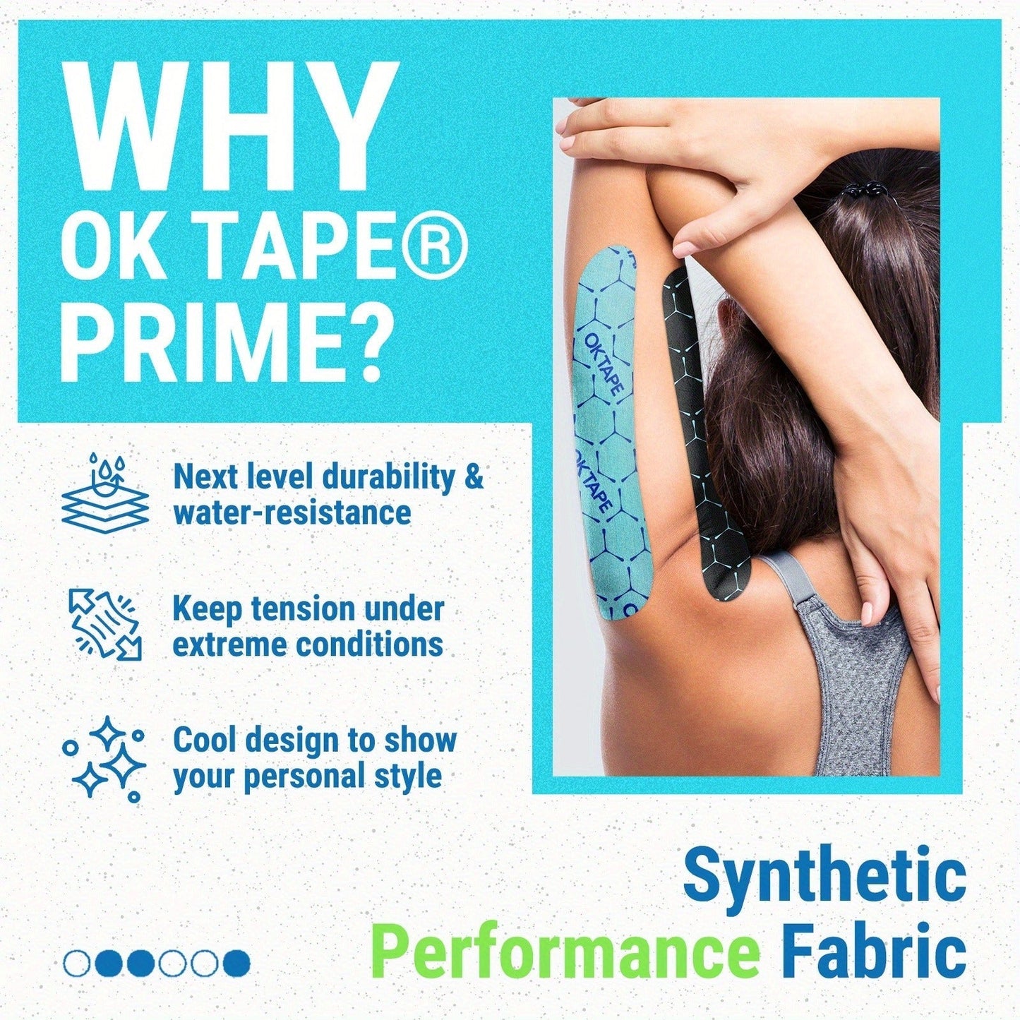 Kinesiology Tape 20 Precut Strips Green – Elastic Athletic Muscle Support Tape, Waterproof Performance K Tape for Sports, Running