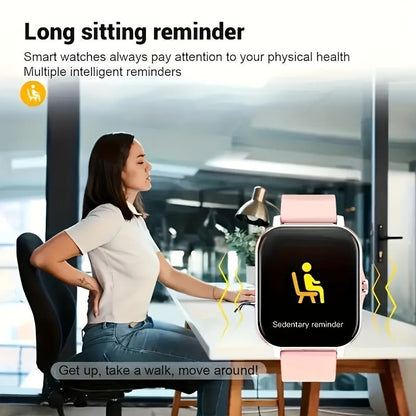 Smartwatch Bluetooth Calling with 1.83" Full Touch Screen, Multiple Sport Modes, Music Control & Sedentary Reminder – Fitness Tracker