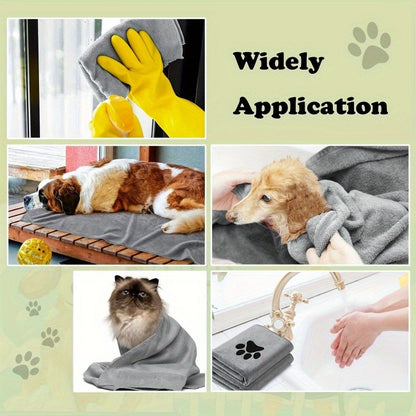 Dog Grooming Kit Set 6pcs – Pet Brush, Microfiber Towel, Washing Gloves & Shedding Tool, No Power Required