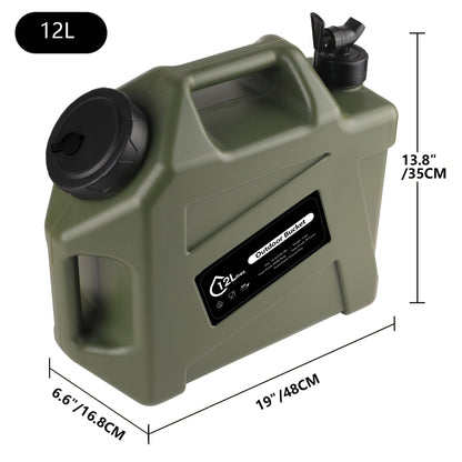 Water Storage Container with Spigot 2 Handles BPA Free PVC Collapsible Water Jug for Camping Outdoor RV Hiking Emergency Survival Portable