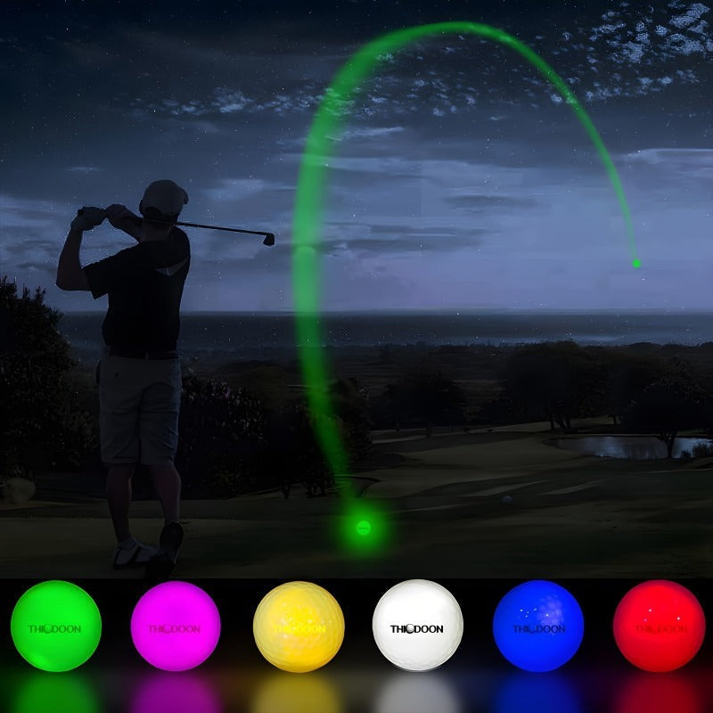 Glow in the Dark Golf Balls 12 Pack – LED Night Golf Balls for Nighttime Play, Luminous Glowing Golf Ball Set