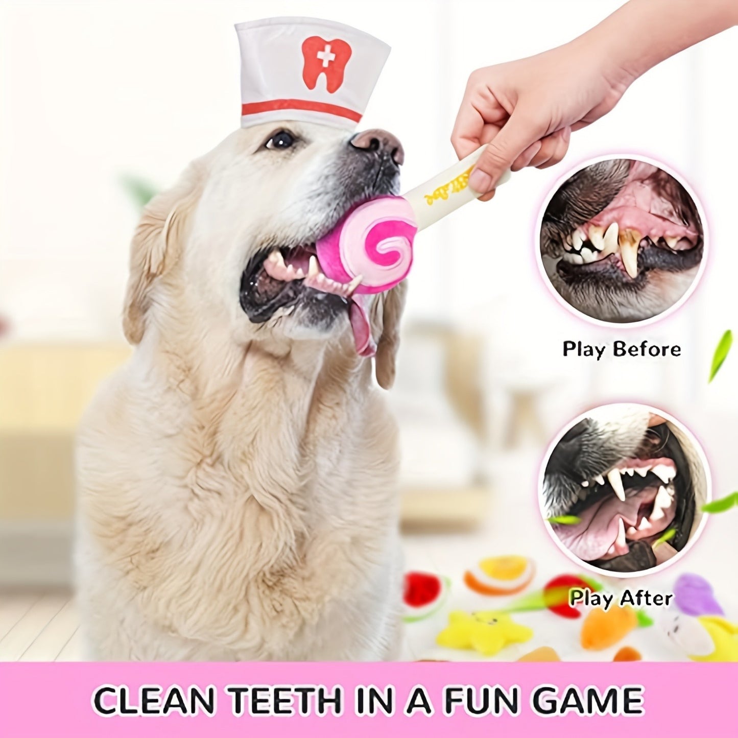 Squeaky Dog Toys 14 Pack Stuffed Plush Fruits Vegetables Set Crinkle Chew Toys for Puppies Small Medium Dogs Teething Safe Non-Toxic Machine