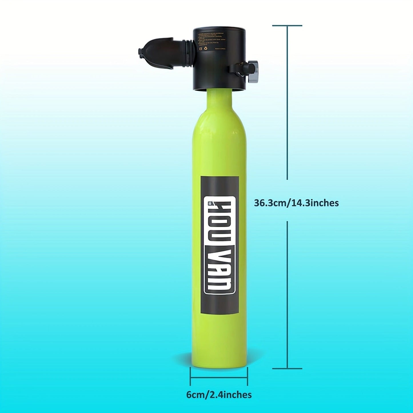 Mini Scuba Tank Set 0.5L – Reusable Diving Cylinder with Hand Pump, 3000PSI 200Bar, 35 Breaths Backup Air for Shallow Water Diving Reef