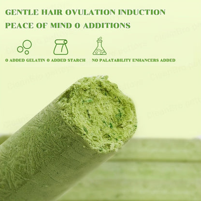 Cat Grass Freeze-Dried Sticks – Natural Dental Chew Snacks for Cats, Hairball Removal & Teeth Cleaning, Consumable Cat Grass Chew Toy (15