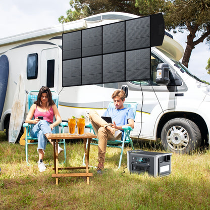 Portable Power Station 1024Wh LiFePO4 Solar Generator - UPS Backup Battery with AC 110V, DC, USB