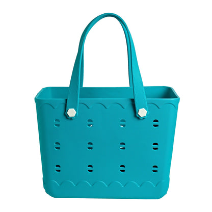 Beach Tote Bag for Women, Large Shoulder Handbag for Travel Vacation Fruits Flowers Drinks, M & L