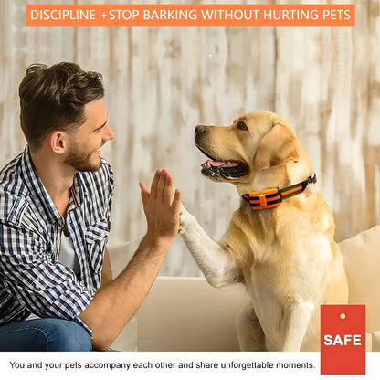 Bark Control Collar with Remote 9-Level Adjustable – Rechargeable Dog Training Collar with Sound, Vibration & Shock Modes