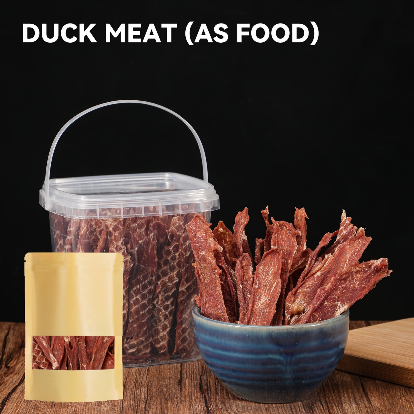 Duck Jerky Dog Treats Bundle High Protein Chews Grain Rawhide Free Daily Snacks for Small Medium Large Breeds Duck Lovers Dried Meat Bites