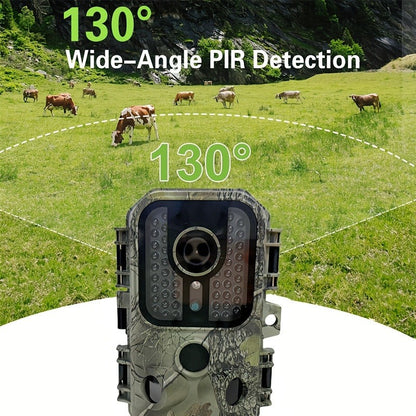 30MP Trail Camera with Night Vision – 2.5K 1080P HD Game Cam, 0.3s Trigger Speed, 850nm IR, 60ft Detection Range