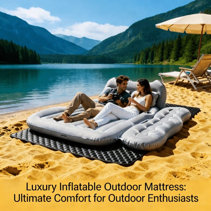 SUV Back-Seat Inflatable Mattress with Electric Pump, Storage Bag and Repair Kit in Four Colors