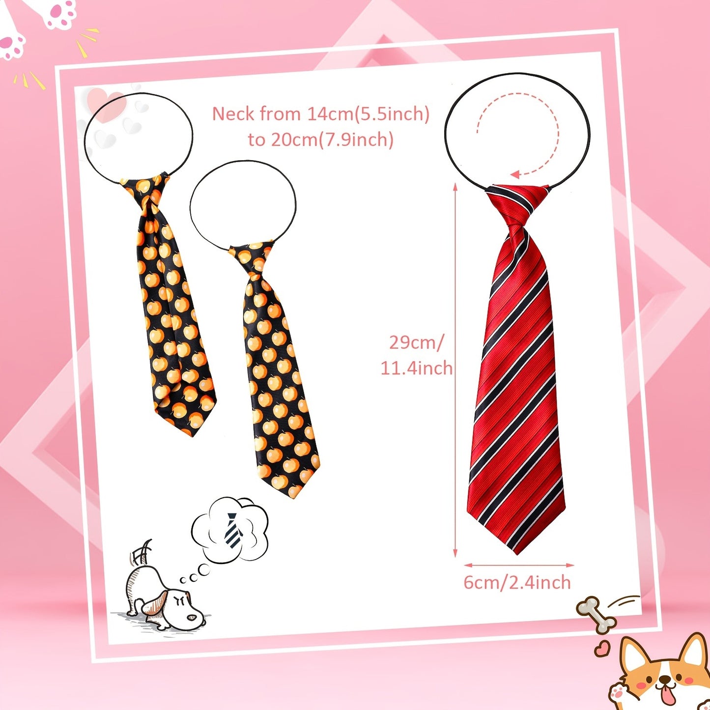 Dog Neck Ties Bulk Pack 30pcs Adjustable Grooming Bow Ties for Medium Large Dogs Mix Colors Holiday Birthday Daily Wear Pet Collar