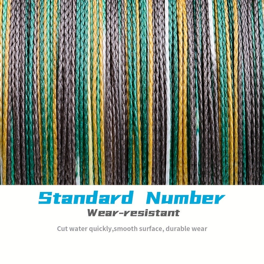 Braided Fishing Line 4 Strand 500M/547Yds – Abrasion Resistant Zero Stretch Superline 6LB-80LB, Multi-Color, Gray/Green/Camo