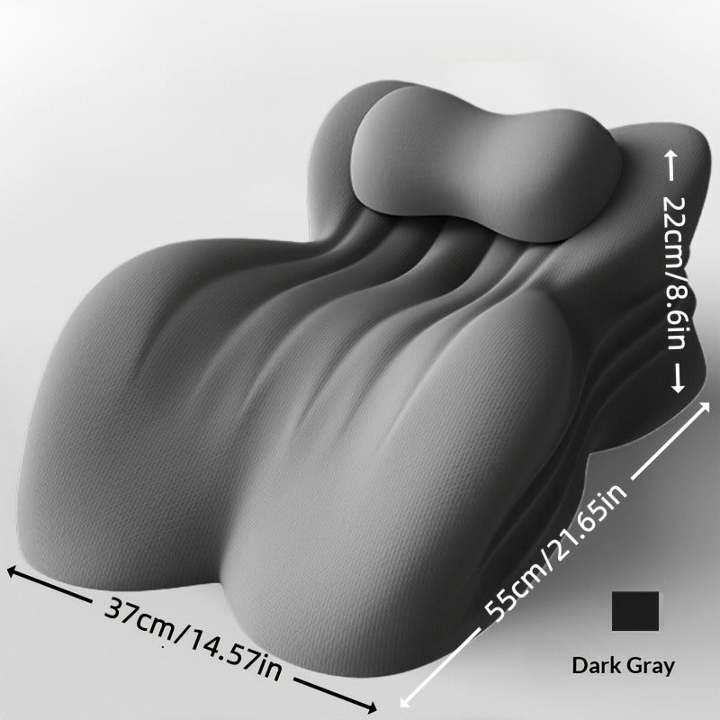 Wedge Pillow Memory Foam – Ergonomic Cervical & Lumbar Support for Stomach, Side & Back Sleepers | Breathable Removable Washable Cover