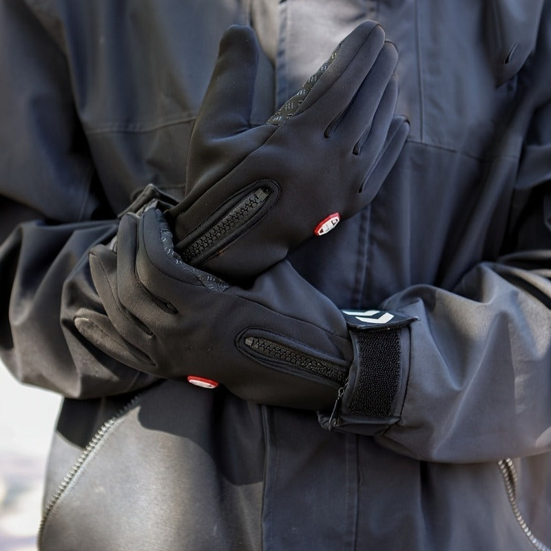 Full-Finger Winter Gloves with Single- or Three-Pair Pink, Blue and Black Options across S to XL Sizes