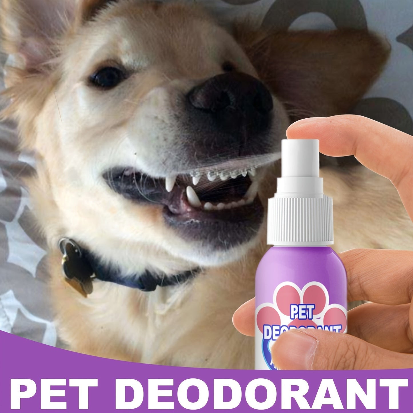 Pet Dental Spray for Dogs & Cats – Teeth Cleaning & Bad Breath Freshener, No-Brush Oral Care Spray for Plaque & Tartar Control
