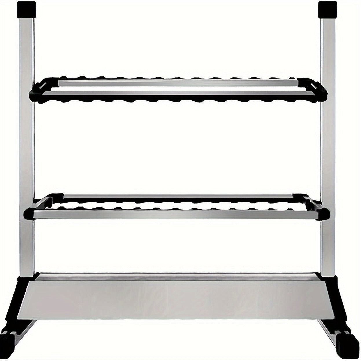 Aluminum Fishing Rod Holder Rack Holds Up to 24 Rods, Portable Lightweight Rust-Resistant Rod Stand with Cushioned Holders & Carrying