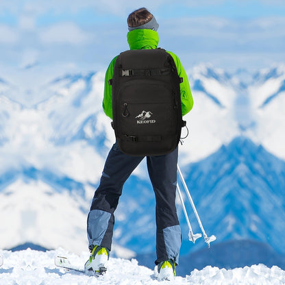 Ski Boot Bag Snowboard Backpack 40-50L Large Capacity Snow Gear Bag for Skiing Helmet Goggles Gloves Snowboard Accessories Winter Sports