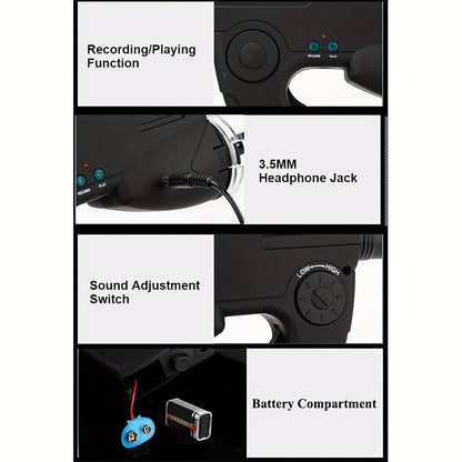 Bionic Ear Sound Amplifier with 8x Monocular Telescope, Long-Range Digital Audio Listening Device with Headphones for Bird Watching Nature