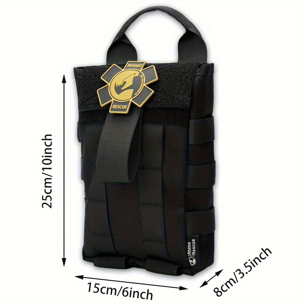 Tactical IFAK First Aid Kit with MOLLE Quick Release – Includes Tourniquet Bandage Chest Seal for Severe Bleeding Control