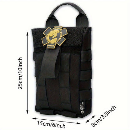 Tactical IFAK First Aid Kit with MOLLE Quick Release – Includes Tourniquet Bandage Chest Seal for Severe Bleeding Control