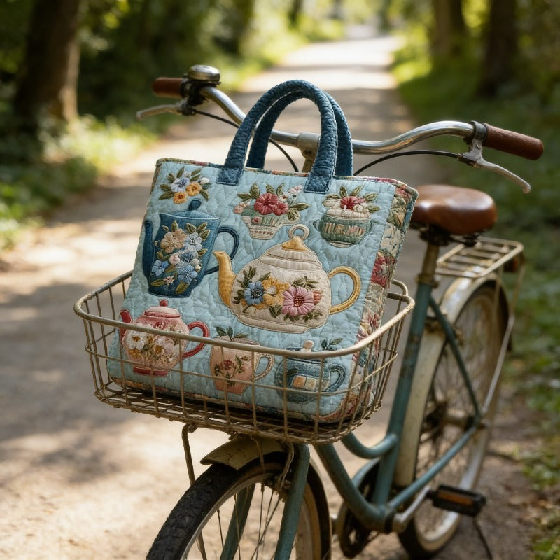 Quilted Tote Bag Large for Women & Men, Shoulder Bag for Travel Commute Shopping, for Beach Days, Travel and Everyday Carrying