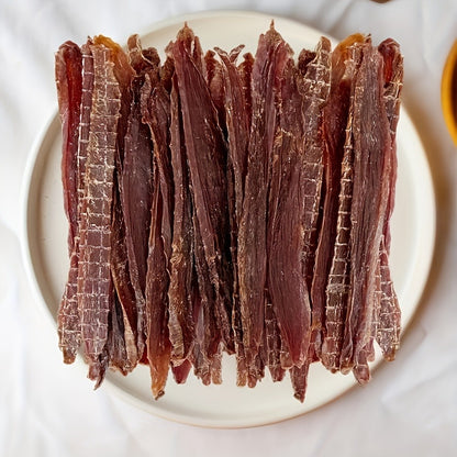 Dental Treats for Dogs, Duck Jerky Dog Chews Real Meat High Protein Low Fat Long-Lasting Dental Treats for Small Medium Large Dogs Training