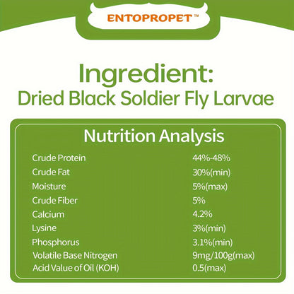 Dried Black Soldier Fly Larvae 30LB – High Protein Chicken Feed Supplement, Natural Poultry Treat for Chickens, Ducks