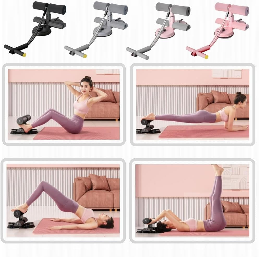 Adjustable Ab Trainer Sit-Up Assistant Device – Abdominal Exercise Equipment for Home Gym, Core Strength Training Aid for Men & Women