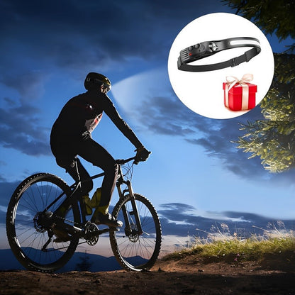 Three-Pack COB and LED Headlamps with 230° Beam, Five Modes, Motion Sensor and Six Hooks Included