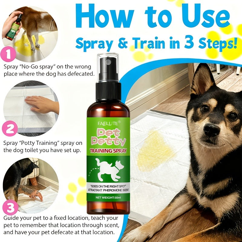 Puppy Potty Training Spray – Pheromone-Inspired Indoor Spot Guidance for Dogs & Cats, Helps Puppies & Kittens Recognize the Right Bathroom