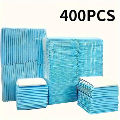 23.6-Inch Square Pet Training Pads with 50, 125 or 300-Piece Pack Options in Blue and White