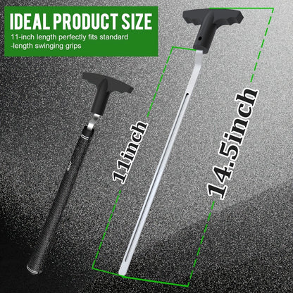 V-Groove Golf Grip Removal Tool High Carbon Steel T-Handle Grip Remover Saver 11 Inch Regripping Tool for Golf Club Shaft Grip Replacement