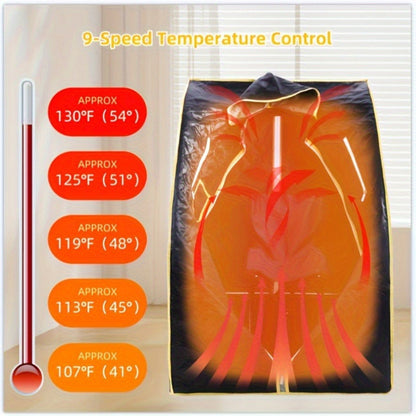 Portable Steam Sauna Tent with Remote Control & Foldable Chair, Personal Home Sauna Room for Detox Weight Loss Relaxation