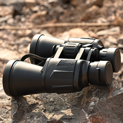 Full-Size 10x50 Binoculars with Smartphone Adapter, Carry Case and Neck Strap in Black, Mud or Green