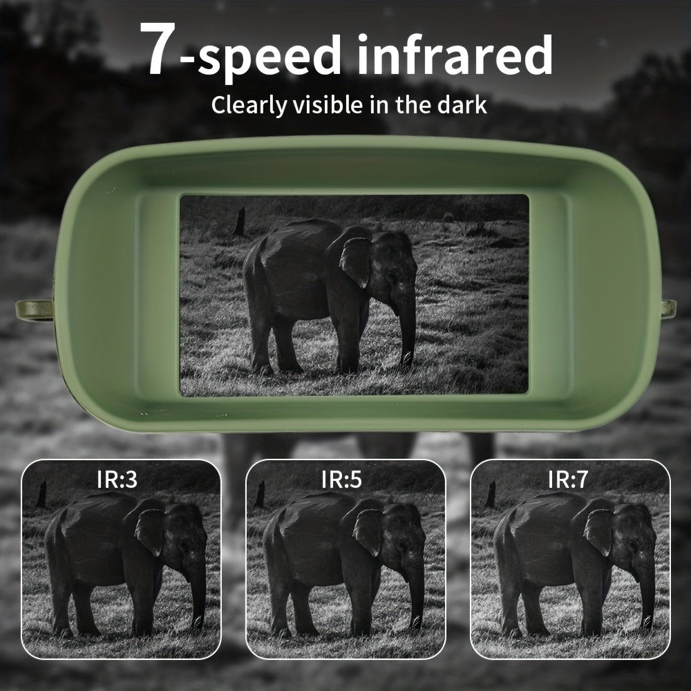Camouflage Digital Night Vision Binoculars with 3-Inch Screen, 6X Digital Zoom, Seven IR Levels and 2000mAh Battery