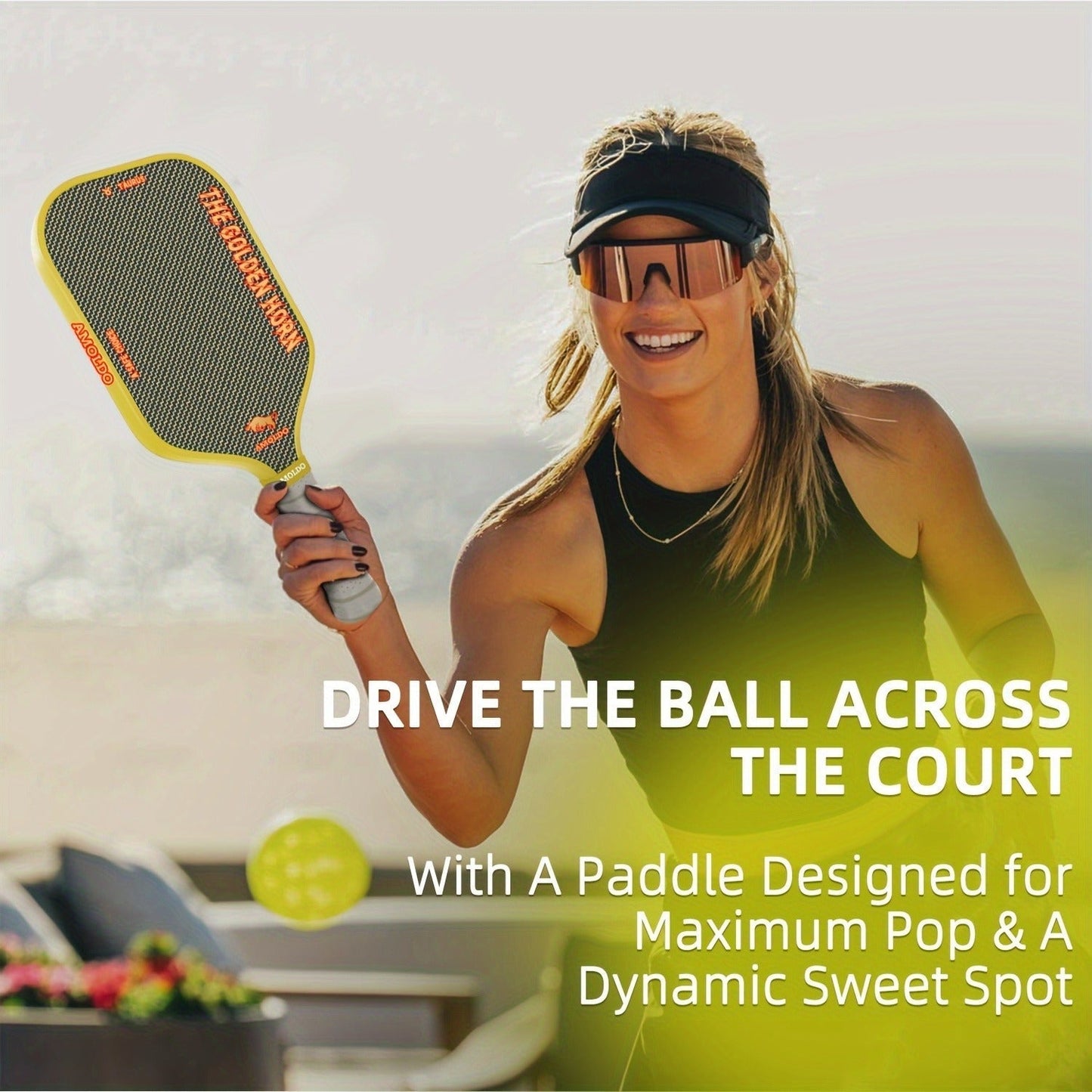 Titanium Pickleball Paddle 16mm Wire Woven Surface PP Honeycomb Core Hot Pressed Power Control Spin Pickleball Racket for Beginner
