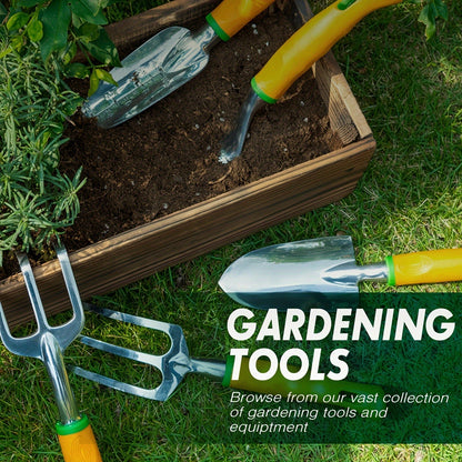 12-Piece Garden Tool Set with Aluminum Hand Tools, Canvas Apron and Storage Pockets for Home Gardening and Outdoor Plant Care