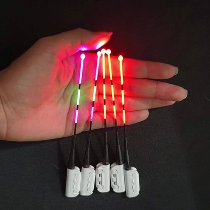 Fishing Bite Indicator Pole Tip Lights 5PCS – Gravity Sensing Color-Change Hook Alert, High-Visibility LED Night Fishing Indicators for Sea