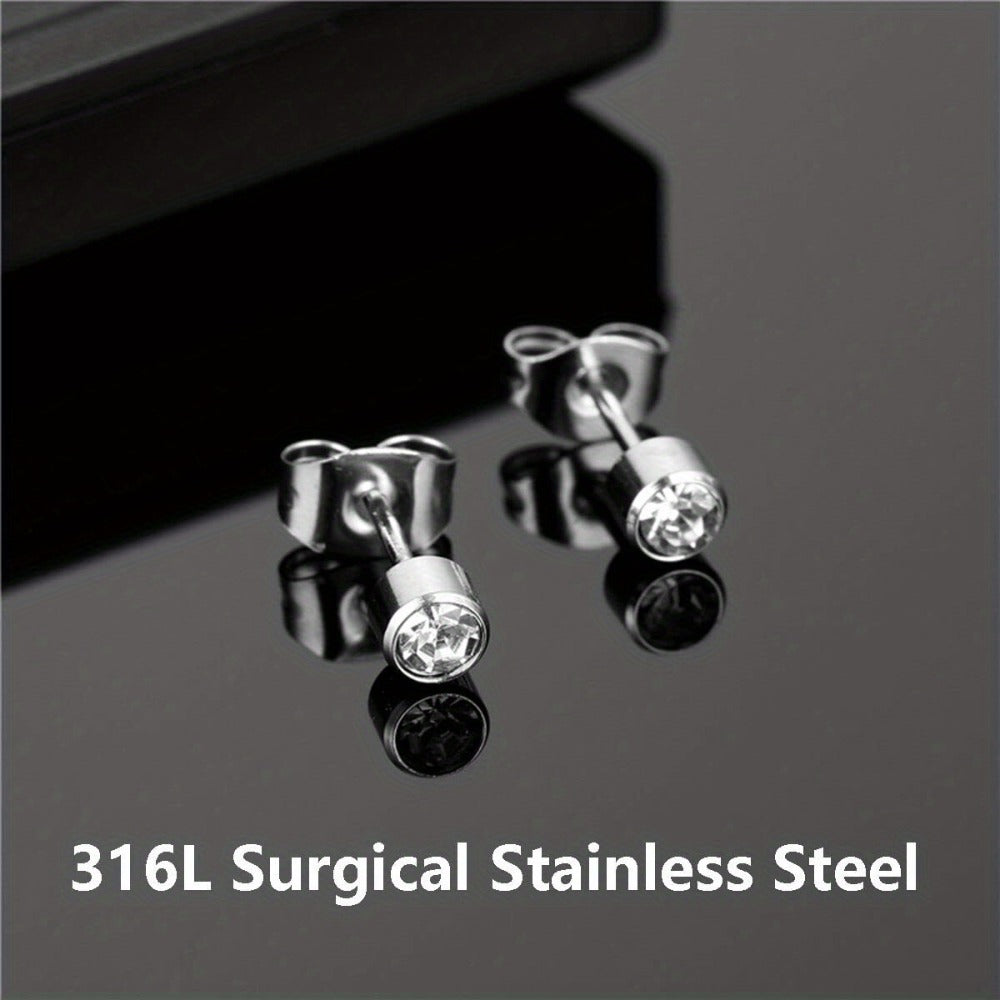 Ear Piercing Gun Kit with 24pcs Stainless Steel Studs, Professional Self Piercing Tool for Ear & Nose with Marking Pen