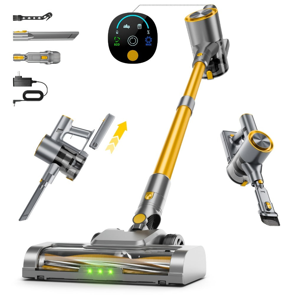 Cordless Vacuum Cleaner 58Kpa Strong Suction 6-in-1 Rechargeable Stick Vacuum for Entryways, Bedrooms and Living Spaces