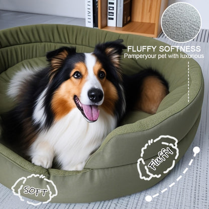 Orthopedic Dog Bed for Large Dogs – Plush Sherpa Removable Washable Cover, Memory Foam Support Pet Sofa Mat for All Seasons