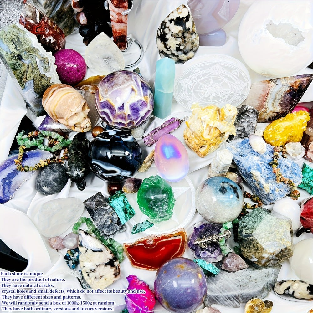 Bohemian Luxury Crystal Collector Box Gift Set - Romantic Home Decor & Holiday Gift for Parents, Friends