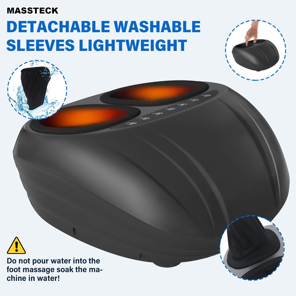 Shiatsu Foot Massager Machine with Heat, Deep Kneading Electric Foot Massager for Plantar Fasciitis