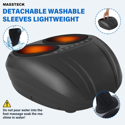 Shiatsu Foot Massager Machine with Heat, Deep Kneading Electric Foot Massager for Plantar Fasciitis