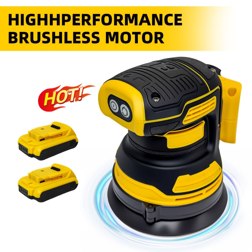 Cordless Orbital Sander Compatible with DeWalt DCB Battery for Entryways, Bedrooms and Living Spaces