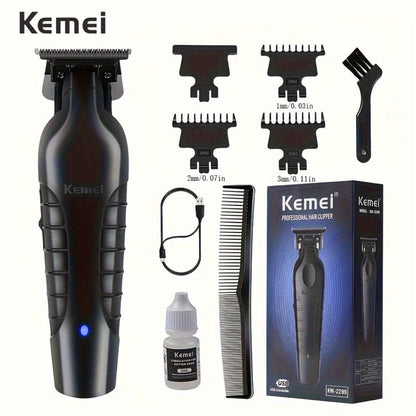 Kemei Hair Clipper & Beard Trimmer Set for Men – Professional Grooming Kit with Reciprocating Shaver, USB Rechargeable, Home & Salon Use