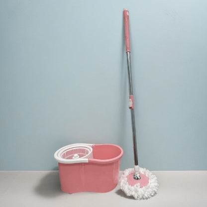 Spin Mop and Bucket with Wringer Set for Entryways, Bedrooms and Living Spaces, with the Listed Configuration